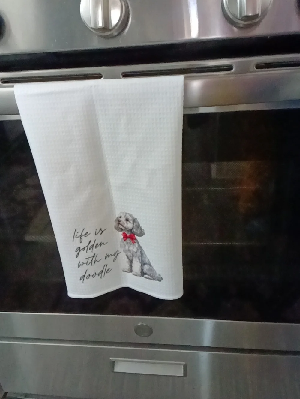 White 🐩 Poodle Dog Pet Towel, kitchen, Bathroom Hand Towel Decor.